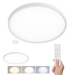 Solight LED osvetlenie s diaľkovým ovládaním Estela White, 50W, 5400lm, 60cm, URG<19, závesné a zapustené