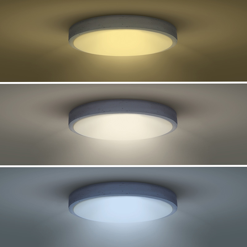 Solight LED osvetlenie s diaľkovým ovládaním Sivé, 60W, 4200lm, 49cm, stmievateľné
