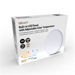 Solight LED podhledové svítidlo CCT, IP44, 15W, 1350lm, 3000K, 4000K, 6000K, kulatý
