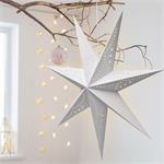 Solight LED poinsettia, závesná, 60cm, 20x LED, časovač, 2x AA