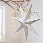 Solight LED poinsettia, závesná, 60cm, 20x LED, časovač, 2x AA