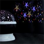 Solight LED projekčná guľa, viacfarebná, 9 režimov, rotácia, USB, 4x AAA