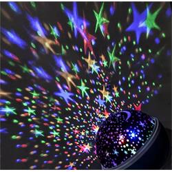 Solight LED projekčná guľa, viacfarebná, 9 režimov, rotácia, USB, 4x AAA