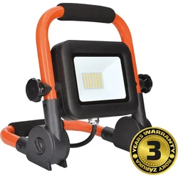 Solight LED reflektor PRO se sklopným stojanem, 30W, 2760lm, 5000K, kabel se zástrčkou, IP65