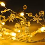 Solight LED reťaz s dekoratívnymi príveskami 20LED, 60x mini dekorácie, 2m, 2x AA