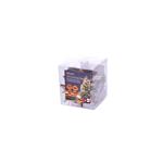 Solight LED reťaz vianočné hviezdy drevené, 10LED reťaz, 1m, 2xAA, IP20