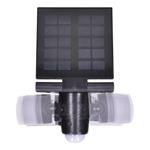 Solight LED solárne svetlo so senzorom, 8W, 600lm, Li-on, čierne