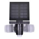 Solight LED solárne svetlo so senzorom, 8W, 600lm, Li-on, čierne