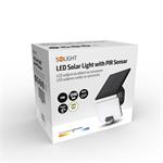 Solight LED solární osvětlení se senzorem, 11W, 1200lm, Li-on, černá