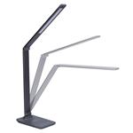Solight LED stmievateľná lampa s bezdrôtovým nabíjaním, 10 W, stmievateľná, sivá