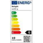 Solight LED stmievateľná lampa s bezdrôtovým nabíjaním, 10 W, stmievateľná, sivá