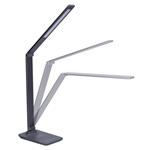Solight LED stmievateľná lampa s bezdrôtovým nabíjaním, 10 W, stmievateľná, sivá