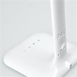 Solight LED stmievateľná stolná lampa s displejom, 6 W, voliteľná teplota svetla, biely lesk