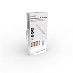 Solight LED stmievateľná stolná lampa s displejom, 6 W, voliteľná teplota svetla, biely lesk