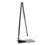 Solight LED stolná lampa stmievateľná, 11 W, zmena chromatickosti, brúsený hliník, strieborná