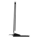 Solight LED stolná lampa stmievateľná, 8W, displej, zmena chromatickosti, hliník, čierna