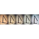 Solight LED stolová lampa stmievateľná, 12 W, možnosť voľby teploty svetla, USB, biely lesk