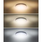 Solight LED stropné svetlo Plain, 3CCT, 36W, 2520lm, 3000K, 4000K, 6000K, okrúhle, 45cm