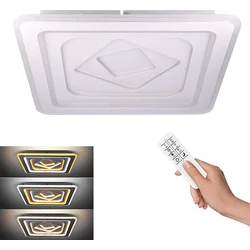 Solight LED stropní světlo Cascade, čtvercové, 130W, 7067lm, dálkové ovládání