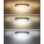 Solight LED stropní světlo Plain, 3CCT, 24W, 1920lm, 3000K, 4000K, 6000K, čtvercové, 38cm