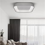 Solight LED štvorcové stropné svietidlo Treviso, 48W, 2880lm, stmievateľné, diaľkové ovládanie, sivé