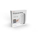 Solight LED štvorcové stropné svietidlo Treviso, 48W, 2880lm, stmievateľné, diaľkové ovládanie, sivé