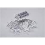 Solight LED vánoční řetěz, hvězdy, 1,5m, 10x LED, 2x AA, bílé světlo
