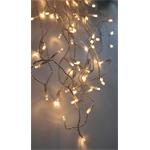 Solight LED vánoční závěs, rampouchy, 120 LED, 3m x 0,7m, přívod 6m, venkovní, teplé bílé světlo, paměť, časovač