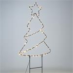 Solight LED venkovní dekorace vánoční stromeček, 85x LED, časovač, 68cm, 3x AA