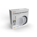 Solight LED venkovní osvětlení s nastavitelnou CCT, 12W, 900lm, 22cm, 2v1 - bílý a černý kryt
