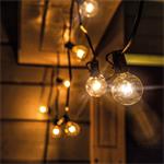Solight LED venkovní řetěz s žárovkami, 25 žárovek, 15m+5m, 750lm, teplá bílá