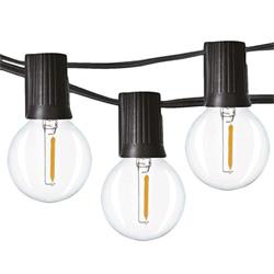 Solight LED venkovní řetěz s žárovkami, 25 žárovek, 15m+5m, 750lm, teplá bílá