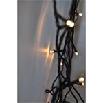Solight LED venkovní vánoční řetěz, 200 LED, 10m, přívod 5m, 8 funkcí, IP44, teplá bílá