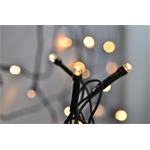 Solight LED venkovní vánoční řetěz, 200 LED, 10m, přívod 5m, 8 funkcí, IP44, teplá bílá
