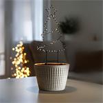 Solight LED vonkajšia dekorácia vianočný stromček, 85x LED, časovač, 68cm, 3x AA