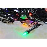 Solight LED vonkajšia vianočná reťaz, 100 LED diód, 10 m, 3 m vedenie, 8 funkcií, časovač, IP44, viacfarebná