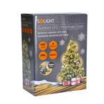 Solight LED vonkajšia vianočná reťaz, 400 LED, 20 m, 5 m vedenie, 8 funkcií, IP44, teplá biela