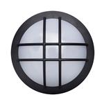 Solight LED vonkajšie osvetlenie kruhové s mriežkou, 20W, 1500lm, 4000K, IP65, 23cm, čierna