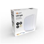 Solight LED vonkajšie osvetlenie štvorcové, 13W, 910lm, 4000K, IP54, 16cm