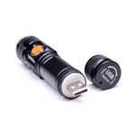 Solight LED vrecková dobíjacia baterka, 3W, 200lm, USB, Li-ion