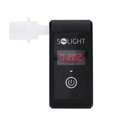 Solight mini alkohol tester, palivový článok, 0,0 - 5,0‰ BAC, citlivosť 0,08‰