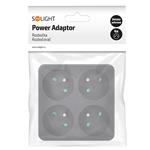 Solight náboj, 4 x 10A, čierny