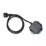 Solight predlžovacia kocka 3m, 3 zásuvky IP44, 3 x 1mm2, kábel gumový H05RR-F