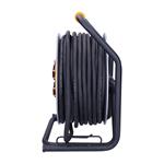 Solight prodlužovací přívod - na kovovém bubnu, 4 zásuvky, 40m kabel guma-neopren, 3x 2,5mm2, IP44