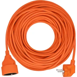 Solight prodlužovací přívod - spojka, 1 zásuvka, 20m, 3 x 1mm2, oranžová