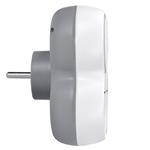 Solight rozbočka, 3x 10A, bílá-šedá, vypínač