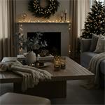 Solight sada dvou vĂˇnoÄŤnĂ­ch LED svÄ›tĂ©lek, 15/20cm, 30x LED, AA baterie