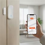 Solight smart WiFi detektor pohybu/gong, magnetický dverový senzor, napájanie zo zásuvky, biely