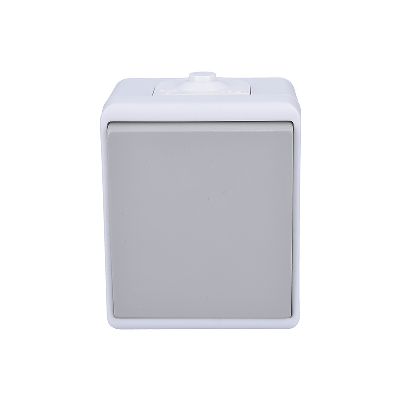 Solight vypínač do vlhka IP54, č. 1 jednopólový, šedý