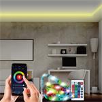 Solight wifi Smart LED svetelný pás, RGB, 5 m, sada s adaptérom a diaľkovým ovládaním